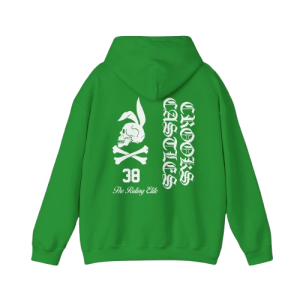 Skull Bunny Logo Hoodie Green
