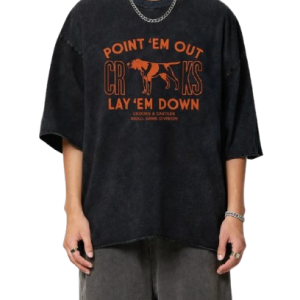 Point Em Out Raw Edge Snow Washed Tee