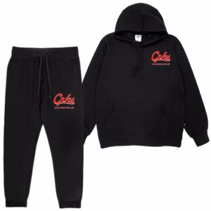 Crooks & Castles Red Script Tracksuit Black
