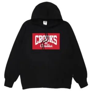 Crooks & Castles Red Box Logo Hoodie Black
